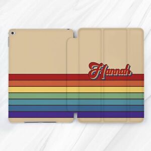 Custom Name Retro LGBTQ Pride Case For iPad 10.2 Air 3 4 5 Pro 9.7 11 12.9 Mini