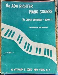 Curso de piano The ADA RICHTER libro II para principiantes antiguos para inst individual o de clase - Imagen 1 de 15