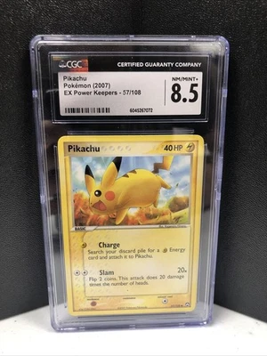 J4 Pikachu - Pokémon- EX Power Keepers - 57/108 - CGC 8.5 - Free Shipping - Image 1 of 2