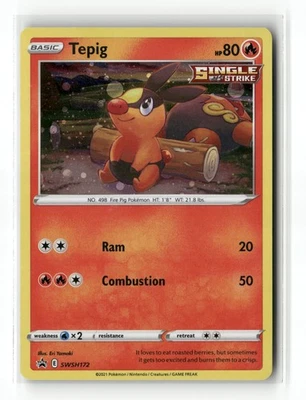 Tepig cosmos Holo Promo SWSH: Sword & Shield Promo Cards SWSH172 NM - Image 1 of 2