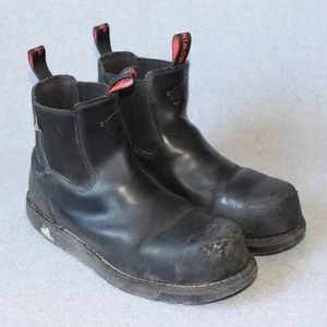 Red Wing Traction Tred Lite 2448 Safety Toe Czarne Buty Chelsea Męskie 10,5 Pullon - Zdjęcie 1 z 24