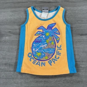 Vintage Ocean Pacific Shirt Jungen Kleinkind Ananas Grafik Surf OVP 80er - Bild 1 von 6