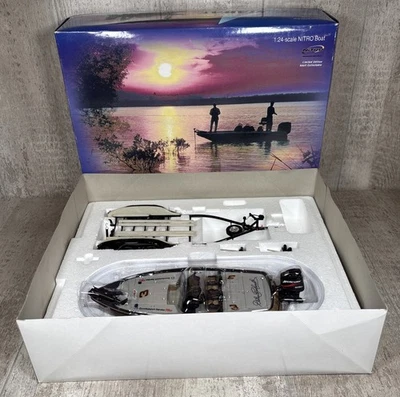 1/24 Action Castaway Nitro Dale Earnhardt Bass Pro Shops 2003 Boat & Trailer - Image 1 of 4