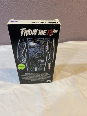 Friday the 13th Part 1 VHS Video Tape Horror  Movie Jason Voorhees Tested Works - Image 1 of 4