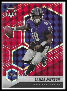 2020 Panini Mosaic #19 Lamar Jackson Red & Blue Die Cut - Bild 1 von 2