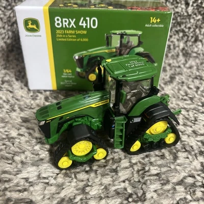 1:64 ERTL John Deere 8RX 410 2023 Farm Show Green Edition NEW! - Image 1 of 4