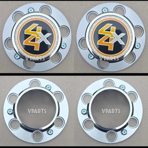 4 x PCS CHEVY GMC 4x4 6 LUG 15x8 15" TRUCK RALLY WHEEL HUB CENTER CAPS BOLT ON - Picture 1 of 1