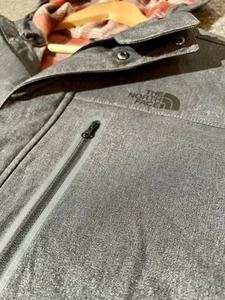 The North Face Flannel Lined Hooded Jacket Button Zip Men's Dark Gray XXL - Picture 1 of 7