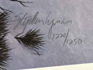Stephen Lyman High Light signiert nummeriert L/E 1220/1250 Echtheitszertifikat Lithographie Ziege - Bild 1 von 17