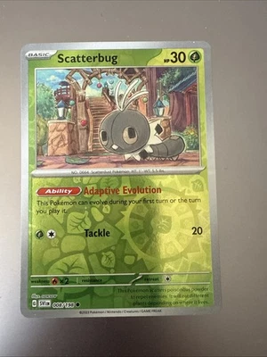 Scatterbug 008/198 Sv01: Scarlet & Violet Base Set Reverse Holo - Image 1 of 2