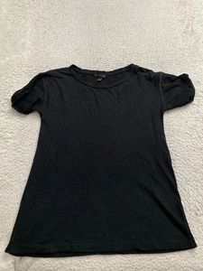Camiseta Banana Republic Mujer Manga Corta Cuello Redondo Negra Talla XS - Imagen 1 de 8