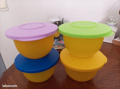 lot 4 Boîtes/bols gamme flash Tupperware TBE - Photo 1/2