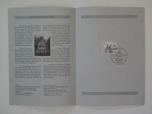 Bund Erinnerungsblatt 1993/1 mit ESST Mi.Nr. 1645 Münster - Picture 1 of 1