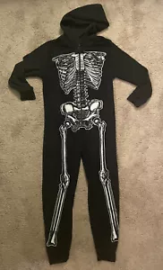 Kids Skeleton One Piece Pajamas/Halloween Costume 8 Youth NWT - Picture 1 of 2