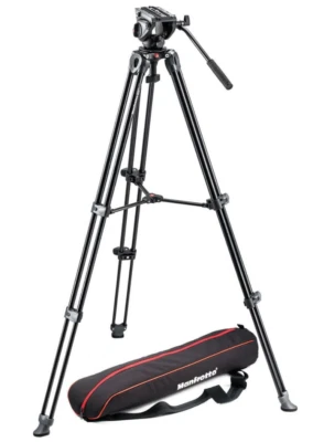Manfrotto MVK500AM Tripod Kit MVH500A MV502AM legs video head - Image 1 of 4