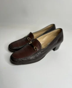 Men’s Vintage Gravati Loafers Shoes Horsebit Sz Eu 42 Brown - Picture 1 of 12