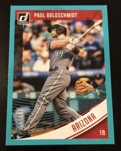 Donruss #51 2018 Paul Goldschmidt Blue SP #d 70/199! CARDENALES - Imagen 1 de 2