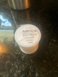 Arcor White Insulated Wire 22 AWG 150' - Picture 1 of 2