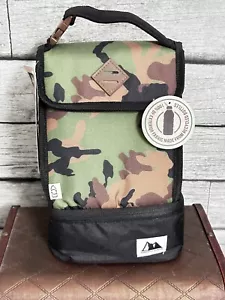 Arctic Zone Camo Insulated Lunch Bag With Bottom Zip Pocket - Picture 1 of 5