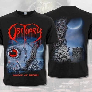 Black T-Shirt Obituary, Cause of Death (1990). Brutal Death Metal. - Picture 1 of 14