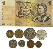 AUSTRALIAN DOLLAR COIN COLLECTION 2 DOLLAR-1 CENT -BANKNOTE OPTIONAL -AUSTRALIA