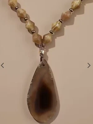 Collar colgante de ágata J Jill, nuevo con etiquetas Foto 1 de 4