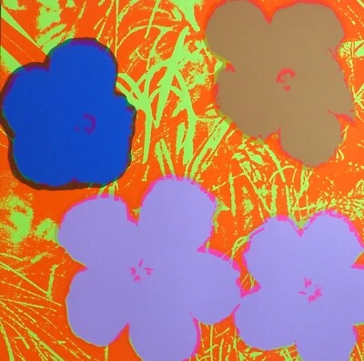 Andy Warhol (Mohnblume) Blumen 11,69 Siebdruck Pop Art Sonntag B Morgen COA - Bild 1 von 3