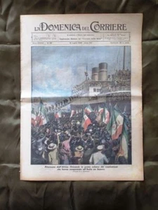 La Domenica del Corriere 12 Luglio 1936 Ritorno da Africa Automobile Borsa uova - Imagen 1 de 1