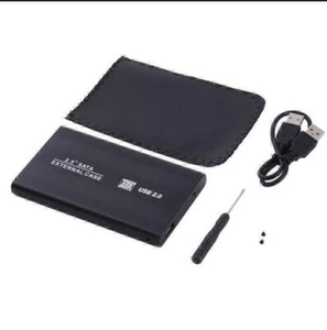 Aluminium USB 2.0 2.5" SATA Laptop Desktop Computers Hard Drive Enclosure Case - Afbeelding 1 van 12