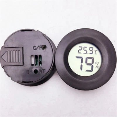 Mini Round LCD Digital Thermometer Hygrometer Temperature Humidity Display RC568 - Image 1 of 4
