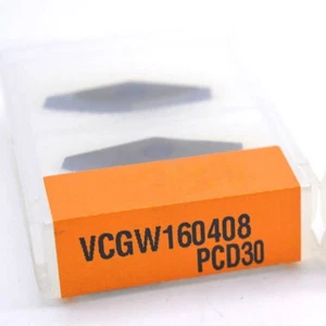 2pcs VCGW160408 PCD30 carbide inserts for Aluminum Diamond CNC turning inserts - Picture 1 of 2