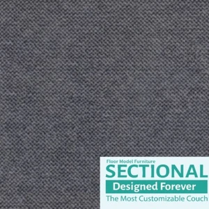 Floor Model Slate Twill Roll Arm Side Cover - Picture 1 of 2