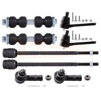 8pcs Front Ball Joints Tie Rod Ends Sway Bar Links Fits 1991-1996 Ford Escort Foto 1 de 4