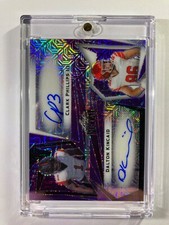 2023 Leaf Metal Dalton Kincaid/Clark Phillips Purple 1/3 Dual Auto Rookie Card
