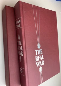 1980 Hand Signed by PRESIDENT RICHARD NIXON The Real War w Slipcase *Vietnam“ - Picture 1 of 12