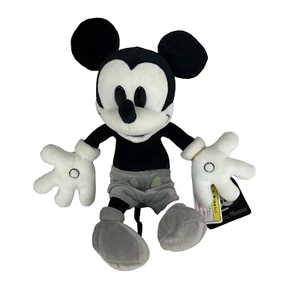 Peluche Tokyo Disneyland Clásico 12" Mickey Mouse Negro Gris Relleno Original Nuevo de Lote Antiguo - Imagen 1 de 6