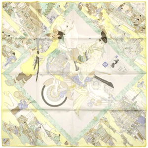 NWT Hermes Scarf LES ARTISANS D'HERMES 90cm Silk Carre Foulard AKIRA YAMAGUCHI - Picture 1 of 7