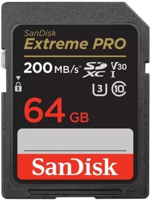 SanDisk 64GB Extreme PRO SDXC UHS-I Memory Card (A317) - Image 1 of 4