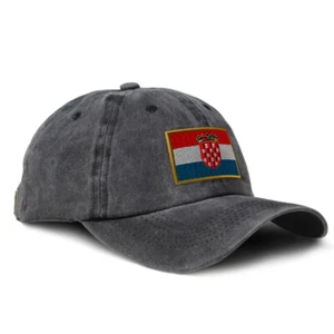 Soft Washed Baseball Cap Croatia Olympics Sports Cotton Dad Hats for Men & Women - Picture 1 of 15