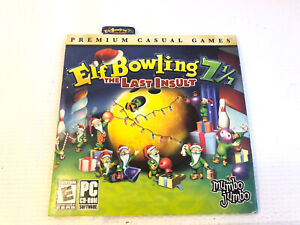 Elf Bowling 7 1/7 The Last Insult PC CDrom elves Christmas Santa holiday game XP
