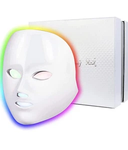 Colorful Led Beauty Face Mask 7 Colors Chromotherapy Light - NIB SEALED - Picture 1 of 5