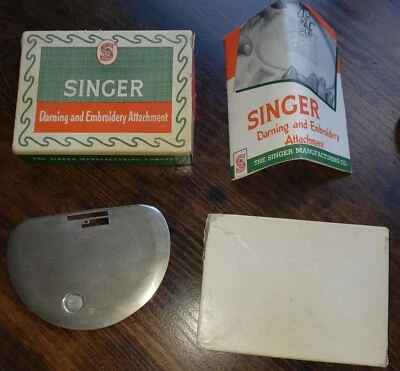 Singer Darning and Embroidery Attachment Simanco 160719 fits 221 & 15 Plate Box - Image 1 of 4