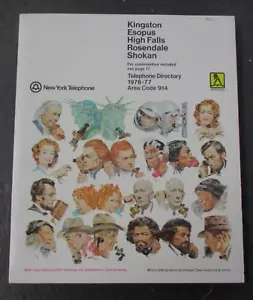 1976-1977 KINGSTON Esopus Shokan High Falls Rosendale Directory, NY Telephone - Foto 1 di 7