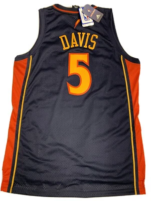 全新 罕见 复古 Baron Davis XL 金州勇士队 阿迪达斯 Swingman 球衣 全新带标签 — 第 1/4 张图片