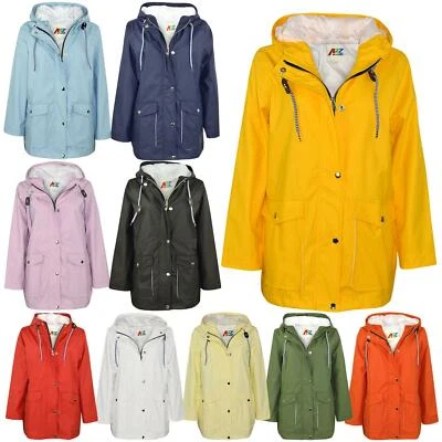 Giacca impermeabile PU giacca a vento impermeabile parka con cappuccio ragazza ragazzo età 5-13 anni - Immagine 1 di 3