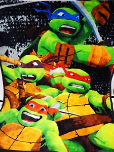 MANTA POLAR TORTUGAS NINJA MUTANTES ADOLESCENTES NICKELODEON 47"x42" SUAVE USADA EN EXCELENTE ESTADO - Imagen 1 de 12