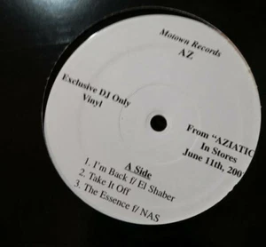 AZ Aziatic EP , NAS, etc rare 12" vinyl 2002, Never played, 1st press pro mo - Picture 1 of 3