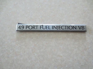 Cadillac 4.9 Port Fuel Injection V8 metal car badge /// emblem //- - -- ---- - Picture 1 of 5