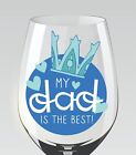 x10 Happy Father's Day Decal Sticker - Decor Wine Glass