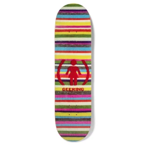 Girl Skateboards Deck Product (RED) Striped Breana Geering artist Tuesday Lewman - Picture 1 of 1